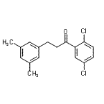 structure of CAS# 898781-02-7, 1-(2,5-Dichlorophenyl)-3-(3,5-dimethylphenyl)-1-propanone;2',5'-dichloro-3-(3,5-dimethylphenyl)propiophenone