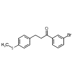 structure of CAS# 898781-03-8, 1-(3-Bromophenyl)-3-[4-(methylsulfanyl)phenyl]-1-propanone;3'-bromo-3-(4-thiomethylphenyl)propiophenone