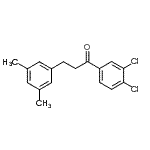 结构式 CAS# 898781-04-9, 1-(3,4-二氯苯基)-3-(3,5-二甲基苯基)-1-丙酮