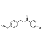 structure of CAS# 898781-06-1, 1-(4-Bromophenyl)-3-[4-(methylsulfanyl)phenyl]-1-propanone;4'-bromo-3-(4-thiomethylphenyl)propiophenone