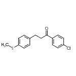 结构式 CAS# 898781-12-9, 1-(4-氯苯基)-3-[4-(甲硫基)苯基]-1-丙酮