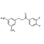 structure of CAS# 898781-13-0, 1-(3,4-Difluorophenyl)-3-(3,5-dimethylphenyl)-1-propanone;3',4'-difluoro-3-(3,5-dimethylphenyl)propiophenone
