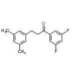 结构式 CAS# 898781-16-3, 1-(3,5-二氟苯基)-3-(3,5-二甲基苯基)-1-丙酮
