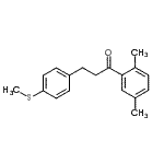 structure of CAS# 898781-27-6, 1-(2,5-Dimethylphenyl)-3-[4-(methylsulfanyl)phenyl]-1-propanone;2',5'-dimethyl-3-(4-thiomethylphenyl)propiophenone