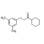 structure of CAS# 898781-34-5, 1-Cyclohexyl-3-(3,5-dimethylphenyl)-1-propanone;cyclohexyl 2-(3,5-dimethylphenyl)ethyl ketone