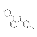 结构式 CAS# 898781-44-7, (4-甲基苯基)[2-(4-硫代吗啉基甲基)苯基]甲酮