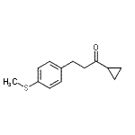结构式 CAS# 898781-87-8, 1-环丙基-3-[4-(甲硫基)苯基]-1-丙酮