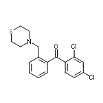 结构式 CAS# 898782-29-1, (2,4-二氯苯基)[2-(4-硫代吗啉基甲基)苯基]甲酮