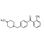 structure of CAS# 898783-43-2, (2-Methylphenyl){4-[(4-methyl-1-piperazinyl)methyl]phenyl}methanone;2-methyl-4'-(4-methylpiperazinomethyl) benzophenone