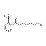 结构式 CAS# 898783-68-1, 7-氯-1-[2-(三氟甲基)苯基]-1-庚酮