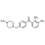 structure of CAS# 898783-69-2, (2,3-Dimethylphenyl){4-[(4-methyl-1-piperazinyl)methyl]phenyl}methanone;2,3-dimethyl-4'-(4-methylpiperazinomethyl) benzophenone