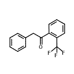 structure of CAS# 898783-80-7, 2-Phenyl-1-[2-(trifluoromethyl)phenyl]ethanone;2-phenyl-2'-trifluoromethylacetophenone