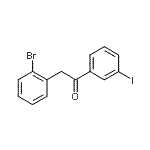 CAS#: 898783-84-1， 2-(2-Bromophenyl)-1-(3-iodophenyl)ethanone