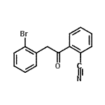 structure of CAS# 898784-09-3, 2-[(2-Bromophenyl)acetyl]benzonitrile;2-(2-bromophenyl)-2'-cyanoacetophenone