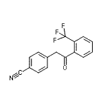 结构式 CAS# 898784-57-1, 4-{2-氧代-2-[2-(三氟甲基)苯基]乙基}苯甲腈