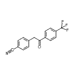 结构式 CAS# 898784-59-3, 4-{2-氧代-2-[4-(三氟甲基)苯基]乙基}苯甲腈