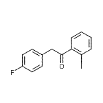 structure of CAS# 898784-83-3, 2-(4-Fluorophenyl)-1-(2-iodophenyl)ethanone;2-(4-fluorophenyl)-2'-iodoacetophenone