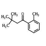 结构式 CAS# 898785-47-2, 3,3-二甲基-1-(2-甲基苯基)-1-丁酮