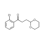 结构式 CAS# 898785-82-5, 1-(2-氯苯基)-3-(1,3-二恶烷-2-基)-1-丙酮