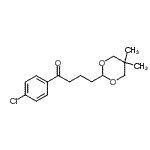 结构式 CAS# 898785-90-5, 1-(4-氯苯基)-4-(5,5-二甲基-1,3-二恶烷-2-基)-1-丁酮