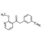 CAS#: 898785-93-8， 3-[2-(2-Methoxy-3-pyridinyl)-2-oxoethyl]benzonitrile