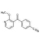 CAS#: 898785-95-0， 4-[(2-Methoxy-3-pyridinyl)carbonyl]benzonitrile