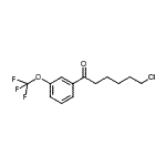 structure of CAS# 898786-28-2, 6-Chloro-1-[3-(trifluoromethoxy)phenyl]-1-hexanone;6-chloro-1-oxo-1-(3-trifluoromethoxyphenyl)hexane