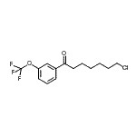 structure of CAS# 898786-31-7, 7-Chloro-1-[3-(trifluoromethoxy)phenyl]-1-heptanone;7-chloro-1-oxo-1-(3-trifluoromethoxyphenyl)heptane