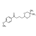 structure of CAS# 898786-45-3, 4-(5,5-Dimethyl-1,3-dioxan-2-yl)-1-(4-methoxyphenyl)-1-butanone;4-(5,5-dimethyl-1,3-dioxan-2-yl)-4'-methoxybutyrophenone