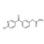CAS#: 898786-47-5， 3-[(6-Chloro-3-pyridinyl)carbonyl]phenyl acetate