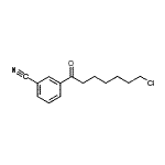 structure of CAS# 898786-76-0, 3-(7-Chloroheptanoyl)benzonitrile;7-chloro-1-(3-cyanophenyl)-1-oxoheptane