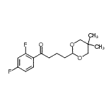 结构式 CAS# 898786-83-9, 1-(2,4-二氟苯基)-4-(5,5-二甲基-1,3-二恶烷-2-基)-1-丁酮