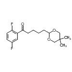 结构式 CAS# 898786-90-8, 1-(2,5-二氟苯基)-5-(5,5-二甲基-1,3-二恶烷-2-基)-1-戊酮