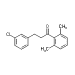structure of CAS# 898787-10-5, 3-(3-Chlorophenyl)-1-(2,6-dimethylphenyl)-1-propanone;3-(3-chlorophenyl)-2',6'-dimethylpropiophenone