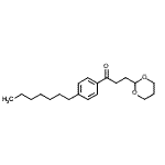 结构式 CAS# 898787-19-4, 3-(1,3-二恶烷-2-基)-1-(4-庚基苯基)-1-丙酮