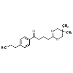 structure of CAS# 898787-23-0, 4-(5,5-Dimethyl-1,3-dioxan-2-yl)-1-(4-propylphenyl)-1-butanone;4-(5,5-Dimethyl-1,3-dioxan-2-yl)-4'-n-propylbutyrophenone