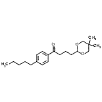 structure of CAS# 898787-27-4, 4-(5,5-Dimethyl-1,3-dioxan-2-yl)-1-(4-pentylphenyl)-1-butanone;4-(5,5-dimethyl-1,3-dioxan-2-yl)-4'-pentylbutyrophenone