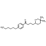 structure of CAS# 898787-29-6, 4-(5,5-Dimethyl-1,3-dioxan-2-yl)-1-(4-hexylphenyl)-1-butanone;4-(5,5-dimethyl-1,3-dioxan-2-yl)-4'-hexylbutyrophenone