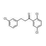 structure of CAS# 898787-37-6, 3-(3-Chlorophenyl)-1-(2,5-dichlorophenyl)-1-propanone;3-(3-chlorophenyl)-2',5'-dichloropropiophenone