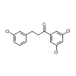 structure of CAS# 898787-40-1, 3-(3-Chlorophenyl)-1-(3,5-dichlorophenyl)-1-propanone;3-(3-chlorophenyl)-3',5'-dichloropropiophenone