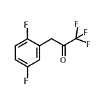 structure of CAS# 898787-51-4, 3-(2,5-Difluorophenyl)-1,1,1-trifluoroacetone;3-(2,5-Difluorophenyl)-1,1,1-trifluoro-2-propanone;MFCD02260858