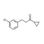 structure of CAS# 898787-52-5, 3-(3-Chlorophenyl)-1-cyclopropyl-1-propanone;2-(3-Chlorophenyl)ethyl cyclopropyl ketone