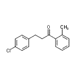 structure of CAS# 898787-58-1, 3-(4-Chlorophenyl)-1-(2-methylphenyl)-1-propanone;3-(4-chlorophenyl)-2'-methylpropiophenone
