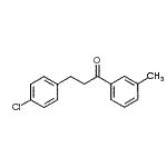 structure of CAS# 898787-60-5, 3-(4-Chlorophenyl)-1-(3-methylphenyl)-1-propanone;3-(4-chlorophenyl)-3'-methylpropiophenone