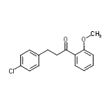 structure of CAS# 898787-62-7, 3-(4-Chlorophenyl)-1-(2-methoxyphenyl)-1-propanone;3-(4-chlorophenyl)-2'-methoxypropiophenone