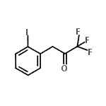structure of CAS# 898787-65-0, 1,1,1-Trifluoro-3-(2-iodophenyl)acetone;3-(2-Iodophenyl)-1,1,1-trifluoro-2-propanone;MFCD07700131