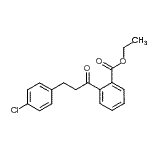 structure of CAS# 898787-72-9, Ethyl 2-[3-(4-chlorophenyl)propanoyl]benzoate;3-(4-chlorophenyl)-2'-carboethoxypropiophenone