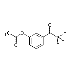 structure of CAS# 898787-73-0, 3-(Trifluoroacetyl)phenyl acetate;3'-Acetoxy-2,2,2,-trifluoroacetophenone;MFCD07700136