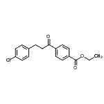 structure of CAS# 898787-76-3, Ethyl 4-[3-(4-chlorophenyl)propanoyl]benzoate;3-(4-chlorophenyl)-4'-carboethoxypropiophenone