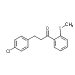 结构式 CAS# 898787-79-6, 3-(4-氯苯基)-1-[2-(甲硫基)苯基]-1-丙酮
